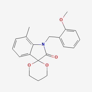 1'-(2-Methoxybenzyl)-7'-methylspiro[[1,3]dioxane-2,3'-indolin]-2'-one