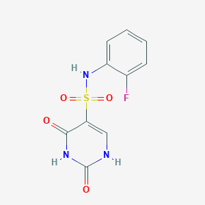 N-(2-fluorophenyl)-2,4-dioxo-1H-pyrimidine-5-sulfonamide
