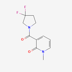 3-(3,3-difluoropyrrolidine-1-carbonyl)-1-methylpyridin-2(1H)-one