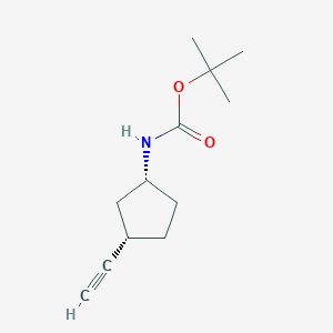 molecular formula C12H19NO2 B2934188 Tert-butyl N-[(1R,3S)-3-ethynylcyclopentyl]carbamate CAS No. 1932279-32-7