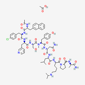 molecular formula C74H99ClN14O16 B2934197 Abarelix Acetate CAS No. 183552-38-7; 785804-17-3