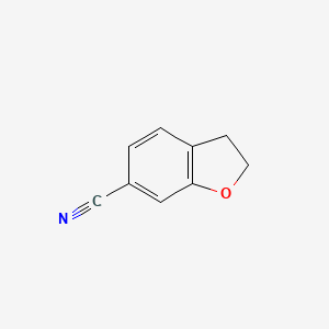molecular formula C9H7NO B2934278 2,3-Dihydrobenzofuran-6-carbonitrile CAS No. 1112184-64-1
