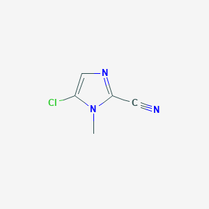 molecular formula C5H4ClN3 B2934293 5-Chloro-1-methyl-1H-imidazole-2-carbonitrile CAS No. 36941-61-4