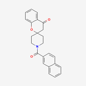 molecular formula C24H21NO3 B2934339 1'-(naphthalene-2-carbonyl)-3,4-dihydrospiro[1-benzopyran-2,4'-piperidine]-4-one CAS No. 877811-12-6