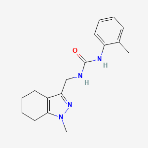 molecular formula C17H22N4O B2934427 1-((1-methyl-4,5,6,7-tetrahydro-1H-indazol-3-yl)methyl)-3-(o-tolyl)urea CAS No. 1448131-08-5