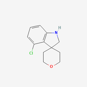 4-Chloro-1,2-dihydrospiro[indole-3,4'-oxane]