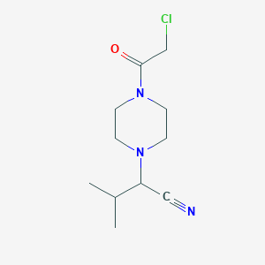 2-[4-(2-Chloroacetyl)piperazin-1-yl]-3-methylbutanenitrile