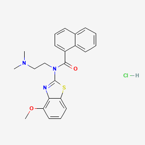 N-(2-(dimethylamino)ethyl)-N-(4-methoxybenzo[d]thiazol-2-yl)-1-naphthamide hydrochloride