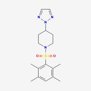 1-((2,3,5,6-tetramethylphenyl)sulfonyl)-4-(2H-1,2,3-triazol-2-yl)piperidine