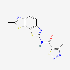 4-methyl-N-(7-methylbenzo[1,2-d:4,3-d']bis(thiazole)-2-yl)-1,2,3-thiadiazole-5-carboxamide