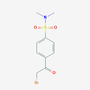 molecular formula C10H12BrNO3S B029345 4-(2-bromoacetyl)-N,N-dimethylbenzenesulfonamide CAS No. 89102-54-5