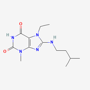 7-ethyl-8-(isopentylamino)-3-methyl-1H-purine-2,6(3H,7H)-dione