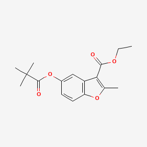 Ethyl 5-[(2,2-dimethylpropanoyl)oxy]-2-methyl-1-benzofuran-3-carboxylate