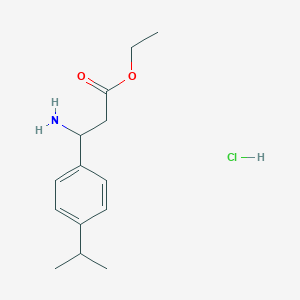 Ethyl 3-amino-3-(4-isopropylphenyl)propanoate hydrochloride