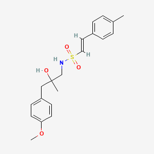 (E)-N-(2-hydroxy-3-(4-methoxyphenyl)-2-methylpropyl)-2-(p-tolyl)ethenesulfonamide