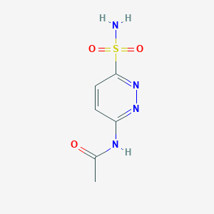 molecular formula C6H8N4O3S B2934695 N-(6-Sulfamoylpyridazin-3-yl)acetamide CAS No. 16790-48-0