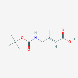 (E)-3-Methyl-4-[(2-methylpropan-2-yl)oxycarbonylamino]but-2-enoic acid