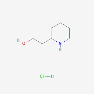 molecular formula C7H16ClNO B2934749 2-(Piperidin-2-yl)ethanol hydrochloride CAS No. 1215020-95-3