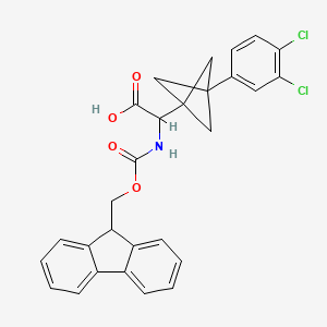 2-[3-(3,4-Dichlorophenyl)-1-bicyclo[1.1.1]pentanyl]-2-(9H-fluoren-9-ylmethoxycarbonylamino)acetic acid