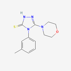 4-(3-methylphenyl)-5-(morpholin-4-yl)-4H-1,2,4-triazole-3-thiol