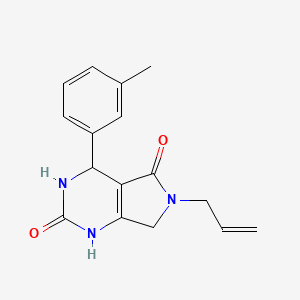 6-allyl-4-(m-tolyl)-3,4,6,7-tetrahydro-1H-pyrrolo[3,4-d]pyrimidine-2,5-dione