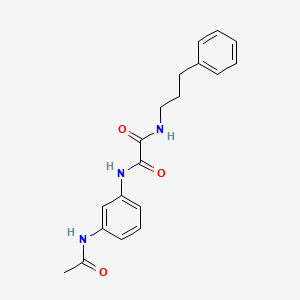 molecular formula C19H21N3O3 B2934769 N-(3-acetamidophenyl)-N'-(3-phenylpropyl)ethanediamide CAS No. 899956-16-2