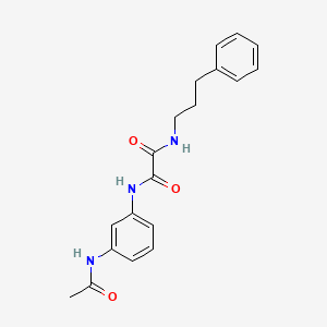 N'-(3-acetamidophenyl)-N-(3-phenylpropyl)oxamide