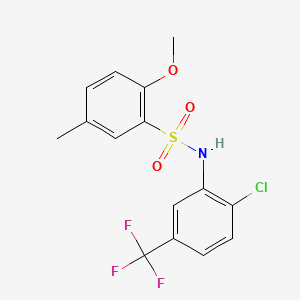 N-[2-chloro-5-(trifluoromethyl)phenyl]-2-methoxy-5-methylbenzenesulfonamide
