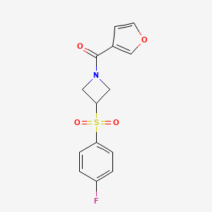 (3-((4-Fluorophenyl)sulfonyl)azetidin-1-yl)(furan-3-yl)methanone