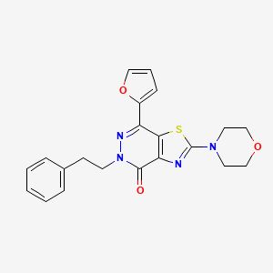 7-(furan-2-yl)-2-morpholino-5-phenethylthiazolo[4,5-d]pyridazin-4(5H)-one