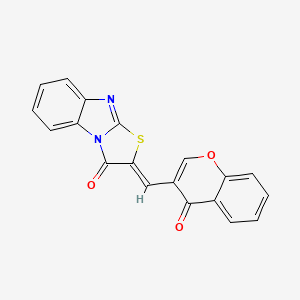 (2Z)-2-[(4-oxochromen-3-yl)methylidene]-[1,3]thiazolo[3,2-a]benzimidazol-1-one