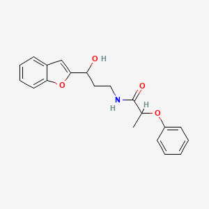 N-(3-(benzofuran-2-yl)-3-hydroxypropyl)-2-phenoxypropanamide