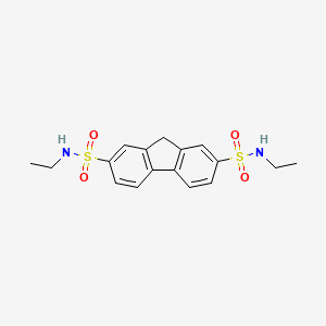 molecular formula C17H20N2O4S2 B2934787 N2,N7-diethyl-9H-2,7-fluorenedisulfonamide CAS No. 254980-56-8
