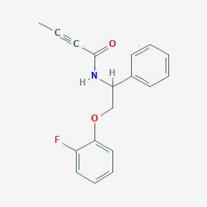 N-[2-(2-Fluorophenoxy)-1-phenylethyl]but-2-ynamide