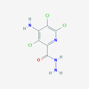 molecular formula C6H5Cl3N4O B2934821 4-Amino-3,5,6-trichloropyridine-2-carbohydrazide CAS No. 400839-59-0