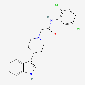 molecular formula C21H21Cl2N3O B2934828 N-(2,5-dichlorophenyl)-2-[4-(1H-indol-3-yl)piperidin-1-yl]acetamide CAS No. 950166-37-7