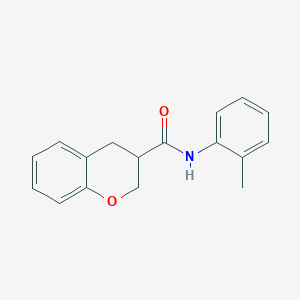 molecular formula C17H17NO2 B2934831 N-(2-methylphenyl)-3,4-dihydro-2H-chromene-3-carboxamide CAS No. 941153-06-6