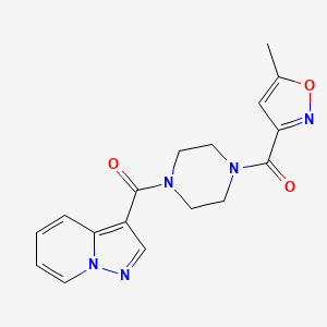 (5-Methylisoxazol-3-yl)(4-(pyrazolo[1,5-a]pyridine-3-carbonyl)piperazin-1-yl)methanone