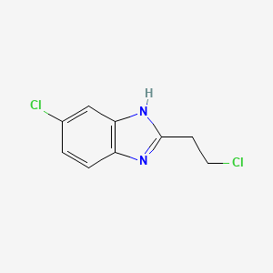molecular formula C9H8Cl2N2 B2934857 6-Chloro-2-(2-chloroethyl)-1H-benzimidazole CAS No. 915924-14-0