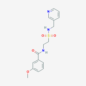 3-methoxy-N-(2-(N-(pyridin-3-ylmethyl)sulfamoyl)ethyl)benzamide