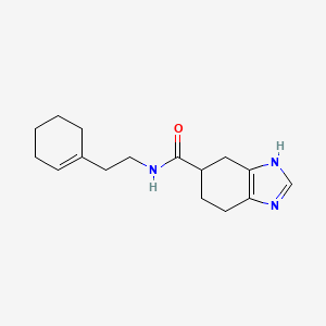 N-(2-(cyclohex-1-en-1-yl)ethyl)-4,5,6,7-tetrahydro-1H-benzo[d]imidazole-5-carboxamide
