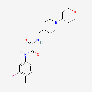 N1-(3-fluoro-4-methylphenyl)-N2-((1-(tetrahydro-2H-pyran-4-yl)piperidin-4-yl)methyl)oxalamide