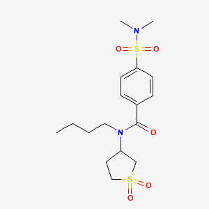 N-butyl-4-(N,N-dimethylsulfamoyl)-N-(1,1-dioxidotetrahydrothiophen-3-yl)benzamide