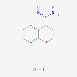 3,4-dihydro-2H-1-benzopyran-4-carboximidamide hydrochloride