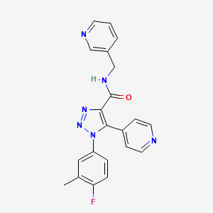 N-{[2-(3-chlorophenyl)-5-methyl-1,3-oxazol-4-yl]methyl}-N-phenylbenzenesulfonamide