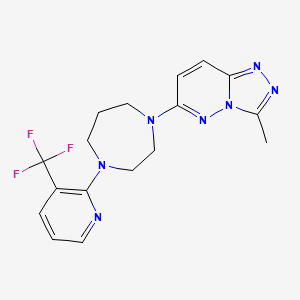 3-Methyl-6-[4-[3-(trifluoromethyl)pyridin-2-yl]-1,4-diazepan-1-yl]-[1,2,4]triazolo[4,3-b]pyridazine