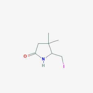5-(Iodomethyl)-4,4-dimethylpyrrolidin-2-one
