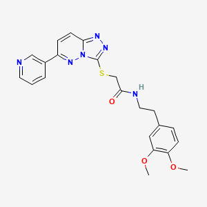 N-(3,4-dimethoxyphenethyl)-2-((6-(pyridin-3-yl)-[1,2,4]triazolo[4,3-b]pyridazin-3-yl)thio)acetamide