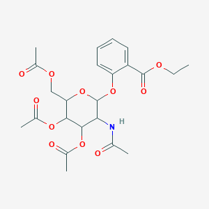Ethyl 2-[3-acetamido-4,5-diacetyloxy-6-(acetyloxymethyl)oxan-2-yl]oxybenzoate