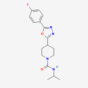 4-(5-(4-fluorophenyl)-1,3,4-oxadiazol-2-yl)-N-isopropylpiperidine-1-carboxamide